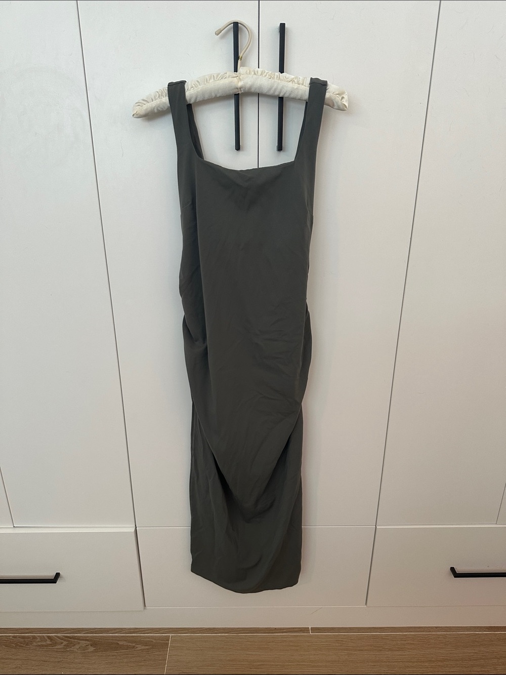 Olive green CRZ YOGA MOMANDA maternity dress